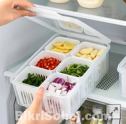 6 Grids Refrigerator Storage Box